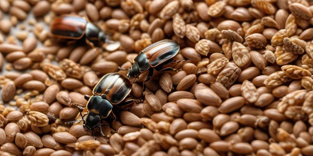 escarabajos marrones